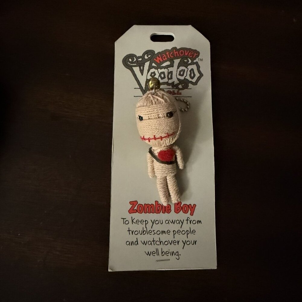 RARE Voodoo Doll Zombie Boy 2009 Ornament Pendant Keychain Toy